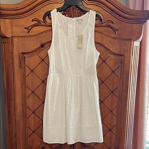 American Eagle Outfitters White Eyelet Tank Dress